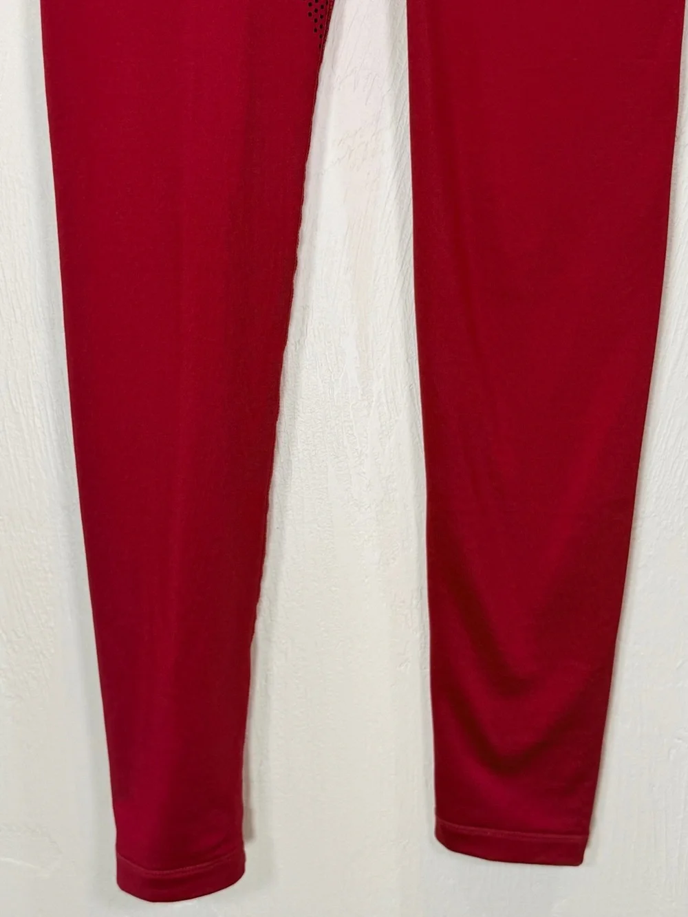 Nike Women’s Running fleece lined Maroon Leggings with Black Logo